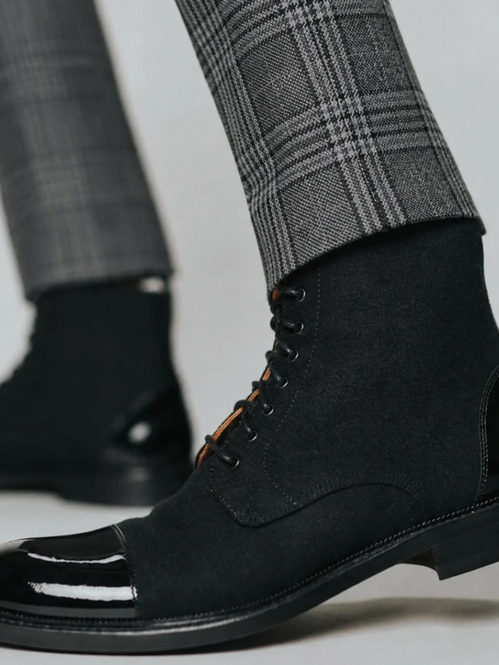 TAFT Jack Boot Tux Black Leather Cap Toe Dress Boots Men's Size 10
